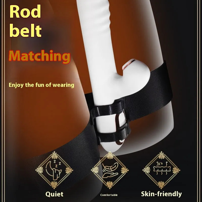 Black knitted belt strap for adult toy tools accessory
