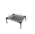 Portable outdoor pet bed with removable oxford cloth cover and steel frame measuring 55cm long