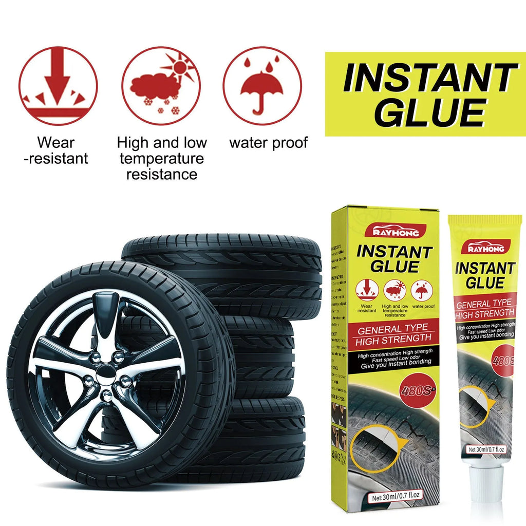 30ml capacity tyre repair adhesive bottle for car tyre crack sealing