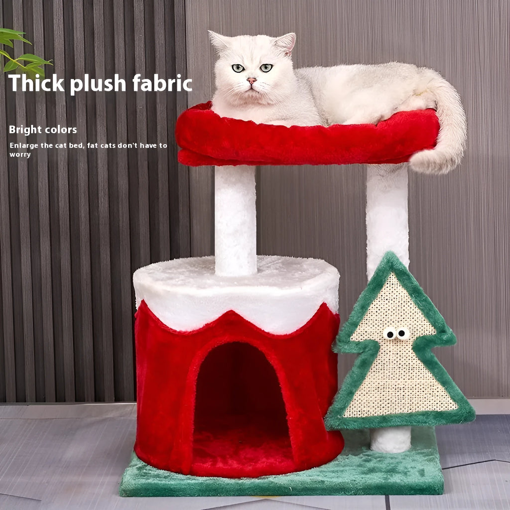 Density plate cat scratch toy in Christmas colours sd1, sd2, and sd3 variants