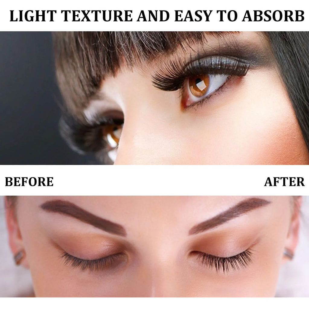 3ml black eyelash serum bottle with applicator brush for lash conditioning and enhancement