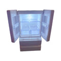 White plastic miniature candy shop toy model with illuminated interior window.