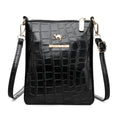 Soft PU leather shoulder messenger bag in a square vertical shape with a file compartment, shown in a floral stone pattern colour.