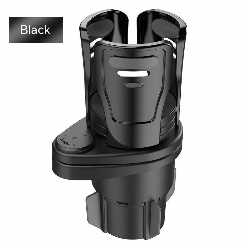 ABS plastic car cup holder upgrade in carbon fibre or matte finish for vehicle console