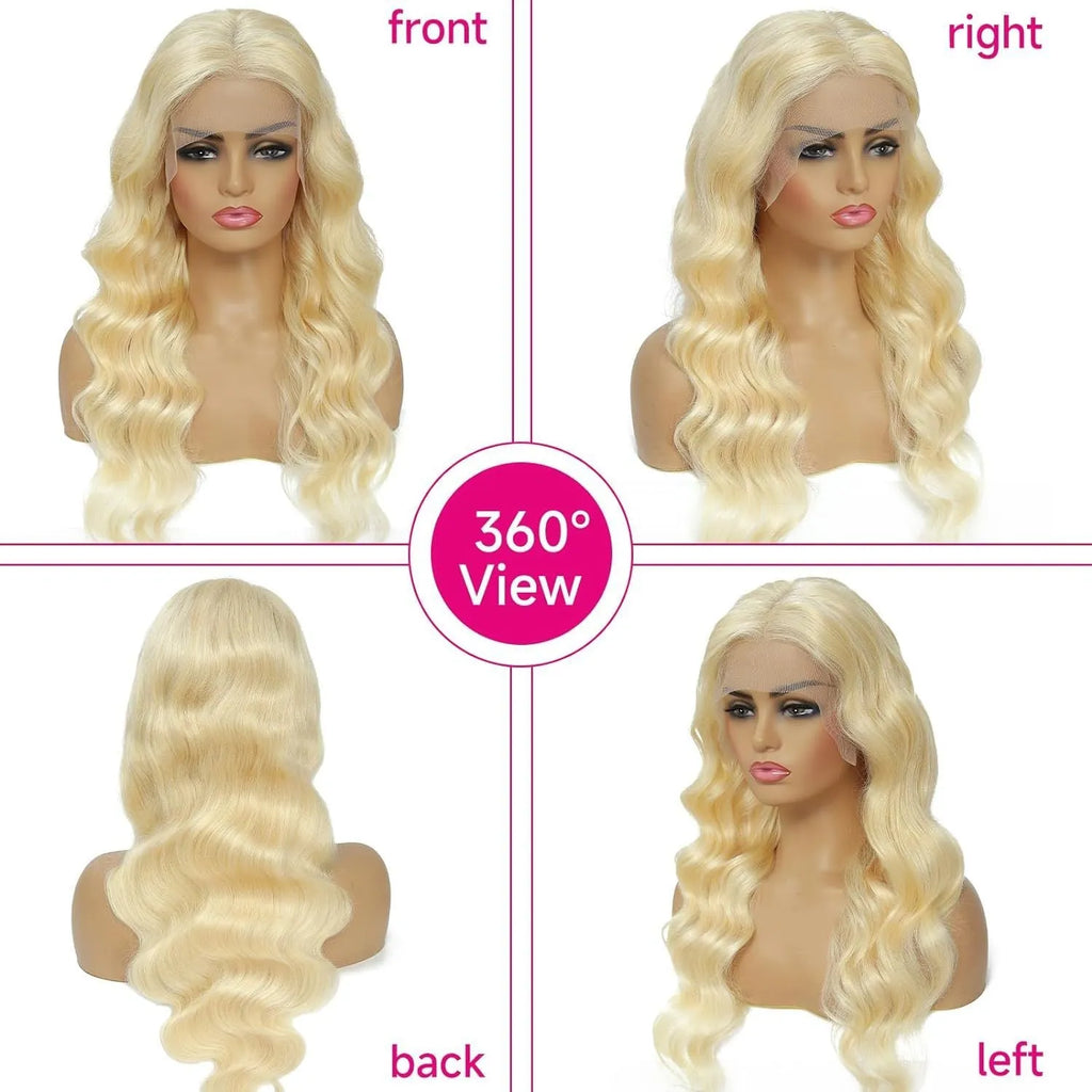 Women's synthetic front lace curly wig in M1 539 colour on a stand.