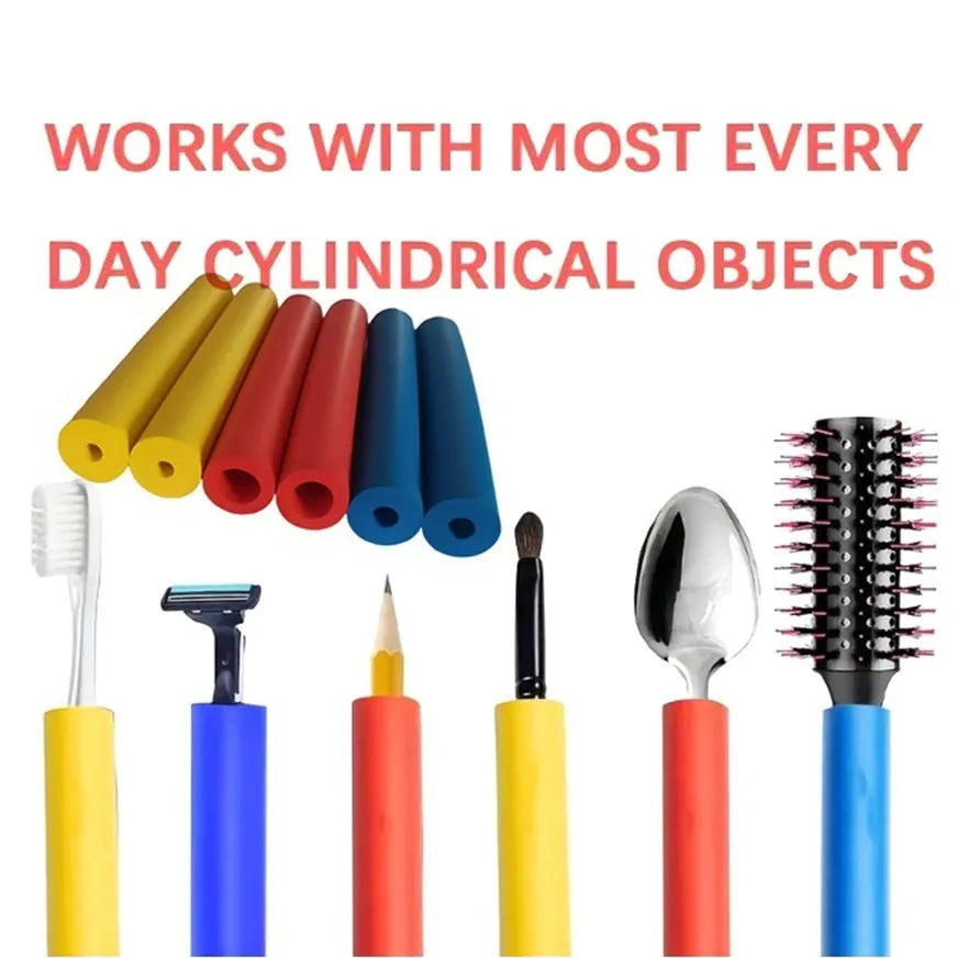 Rubber auxiliary grip hoses for utensil and tool handles in 10mm and 18mm sizes