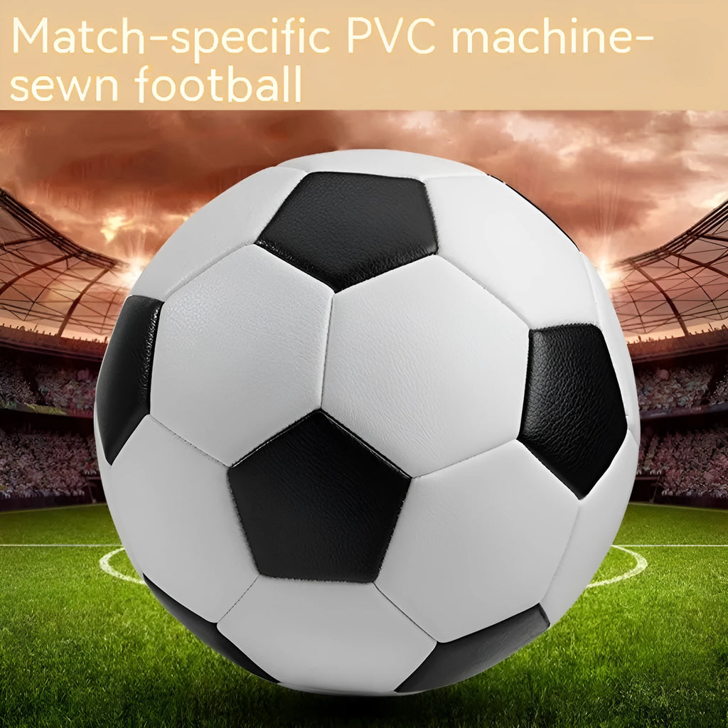 PVC machine-seam football in sizes 3, 4, 5 for training and competitive play