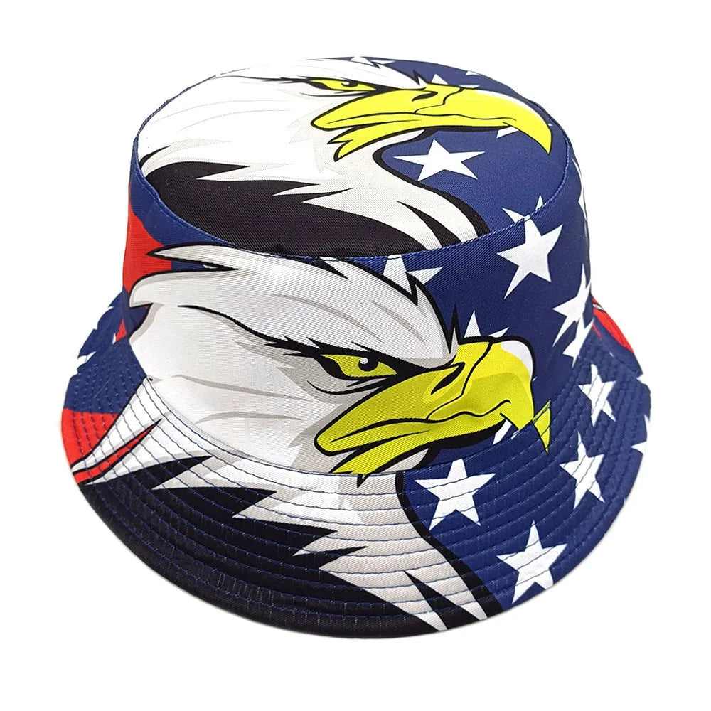 Blue Eagle polyester sun protection basin hat with dome crown, size M, on white background