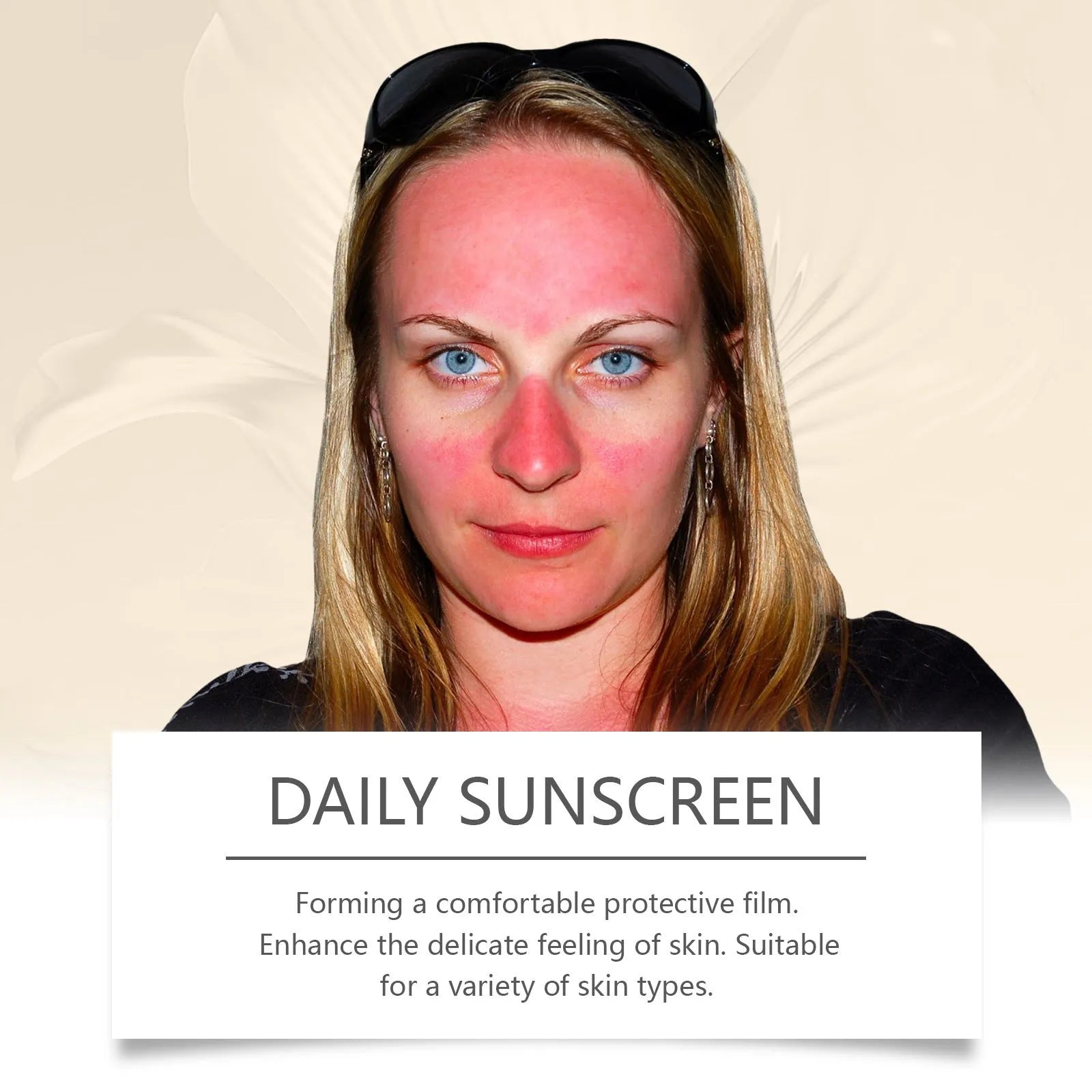50g tube of mild protective face cream with SPF and hyaluronic acid