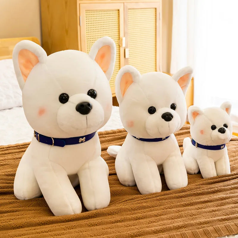 Cartoon cute puppy plush toy in brown colour, 25cm height, with PP cotton filling