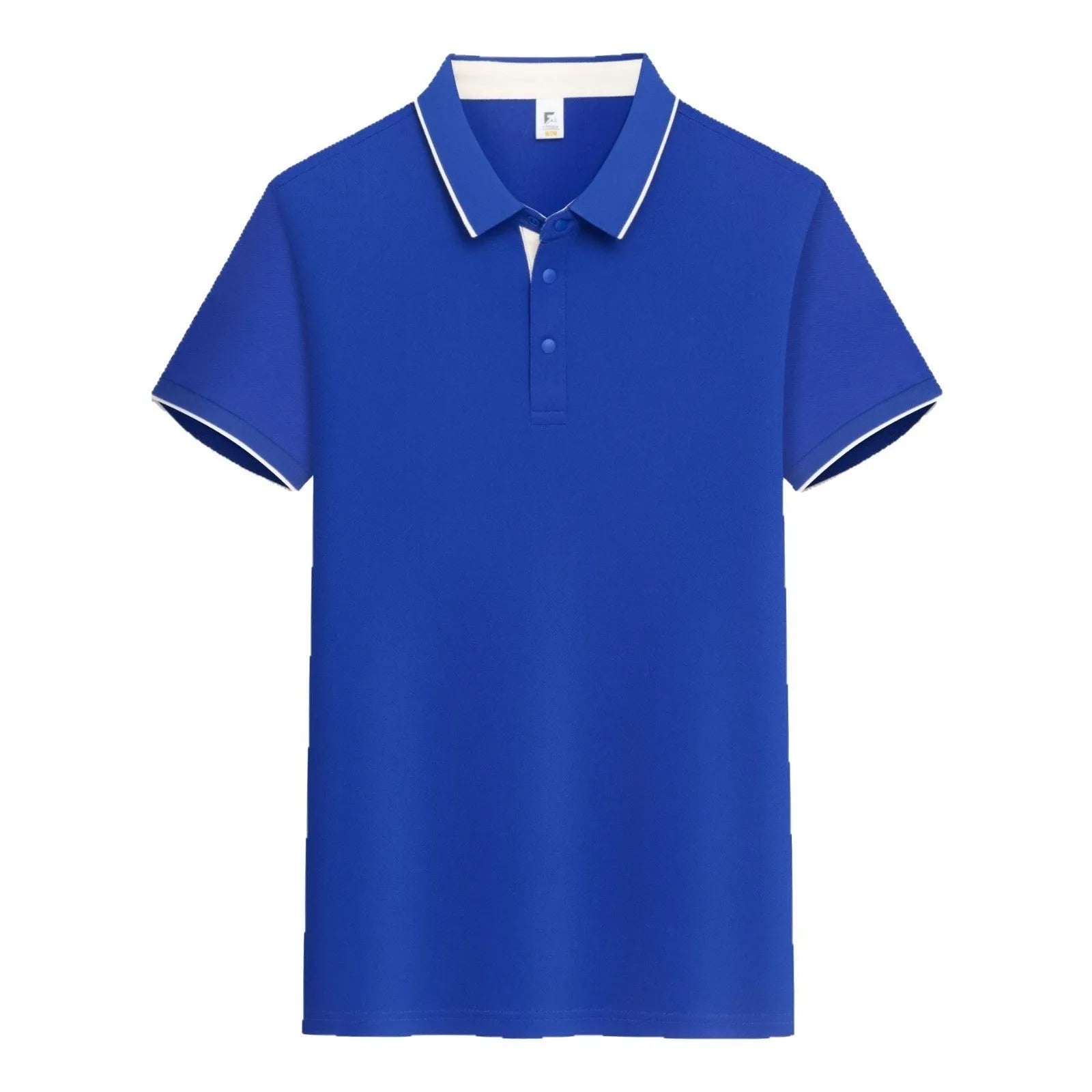 Women's solid colour viscose short sleeve overalls with a lapel neckline on a hanger.