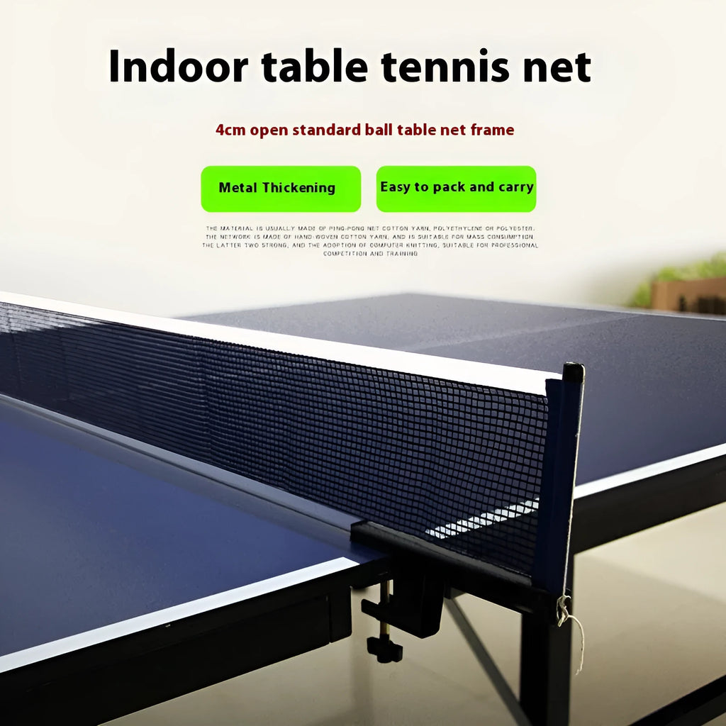 Universal table tennis post clip set with large thickened clip and grid frame for indoor open grid tables