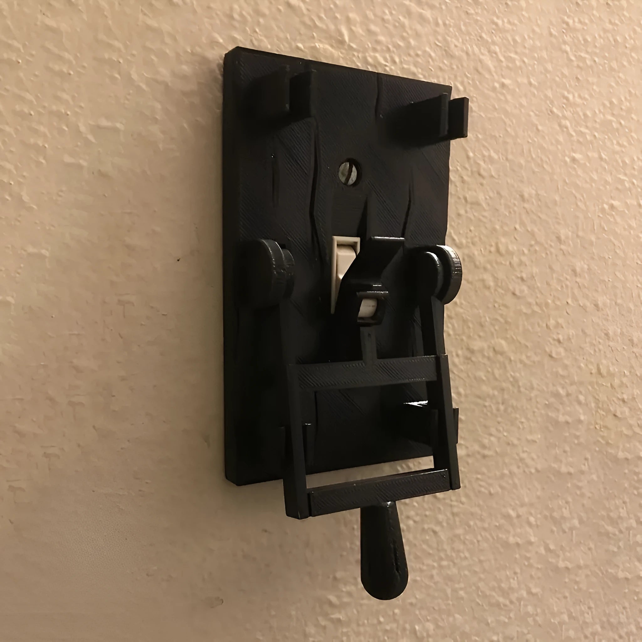 Retro decorative wall switch plate with mechanical switch and creative holiday decoration design