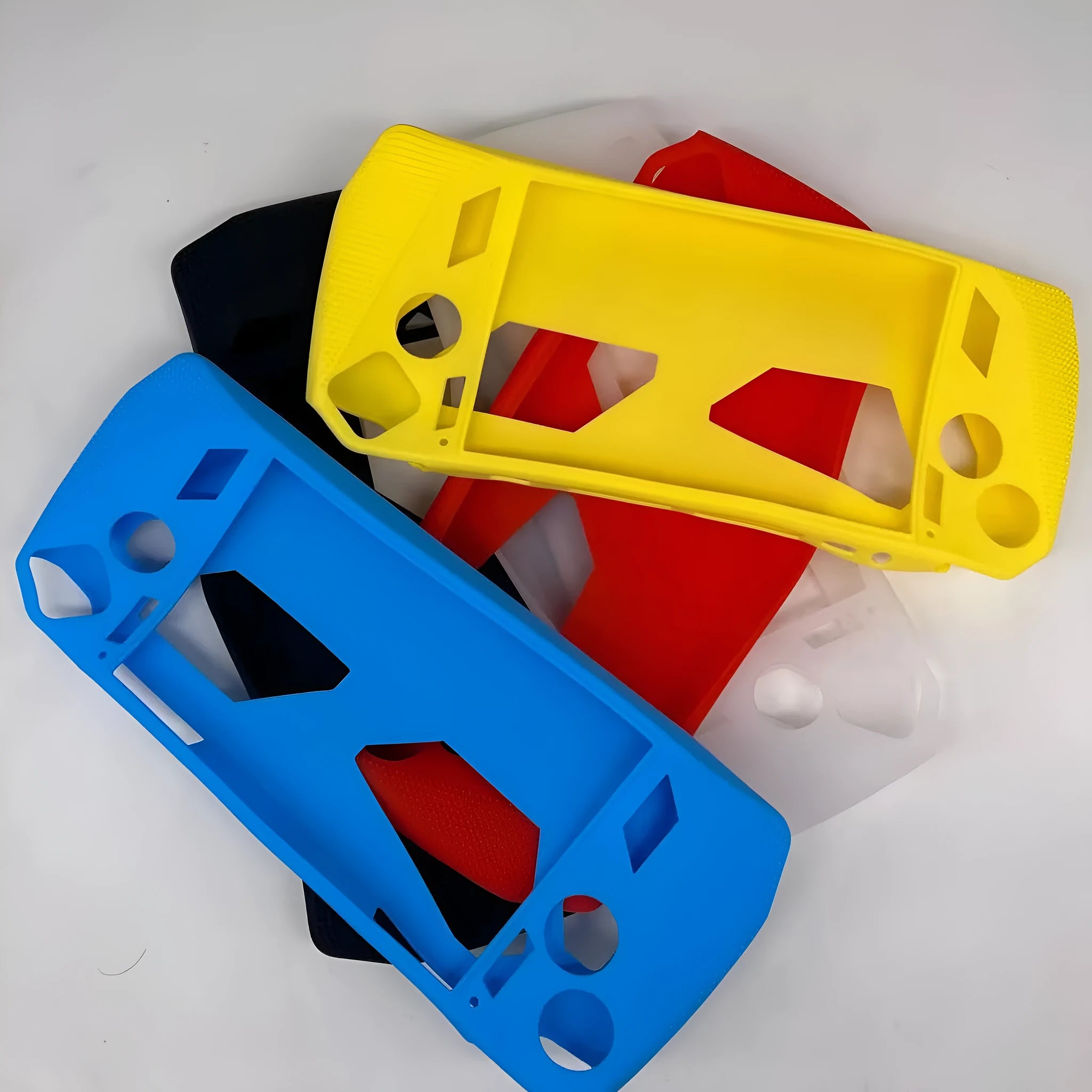 Game host silicone drop protection case in yellow with e-sports style design