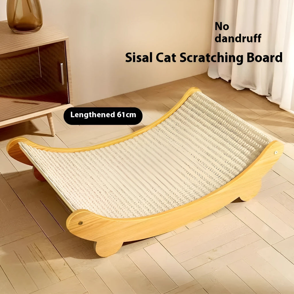 A sisal blanket cat scratch board in a pastoral style, designed to be wear-resistant.