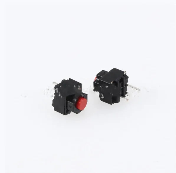 Waterproof aluminium alloy micro switch with patch pins for PCB mounting.
