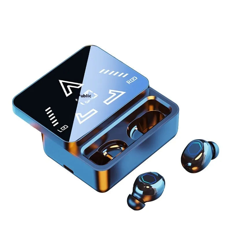 M48PRO Bluetooth headset with digital display Type-C in-ear sports style black