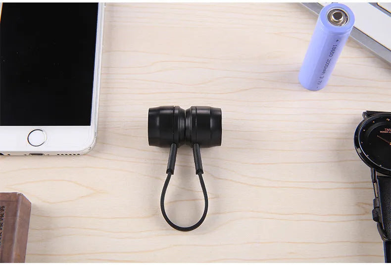 Mini portable keychain emergency charger for mobile phones with keychain loop