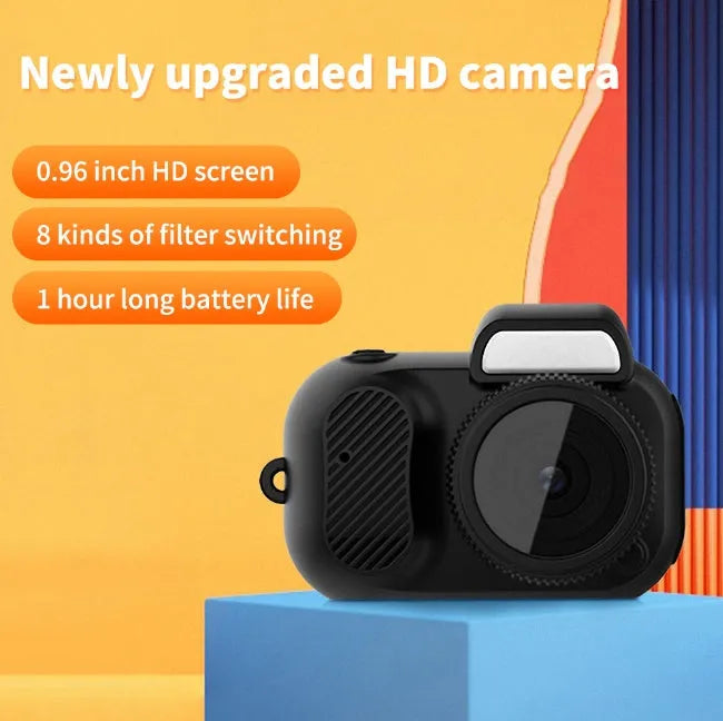 Black Y3000 outdoor sports camera with 0.96-inch display screen for HD video recording