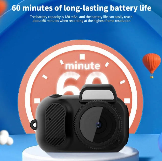 Black Y3000 outdoor sports camera with 0.96-inch display screen for HD video recording