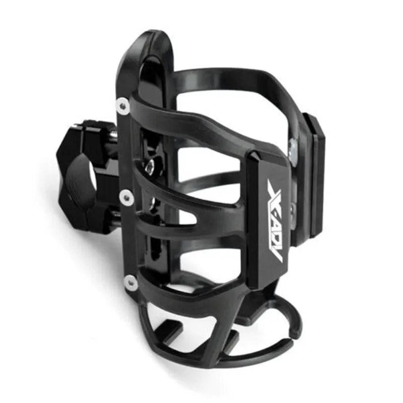 Modified water bottle cage for Honda X-ADV750 and XADV150 scooters in multiple colours