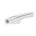 Manual garlic press kitchen tool in white colour with stainless steel components measuring 22cm