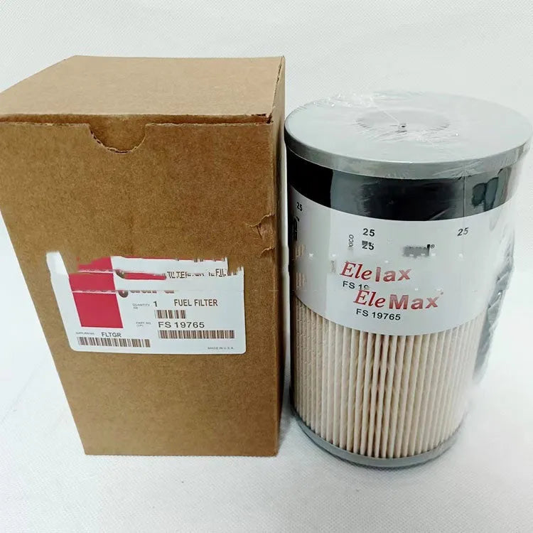 FS19764 diesel fuel filter for generator sets with 10mm ports and 178.79mm height