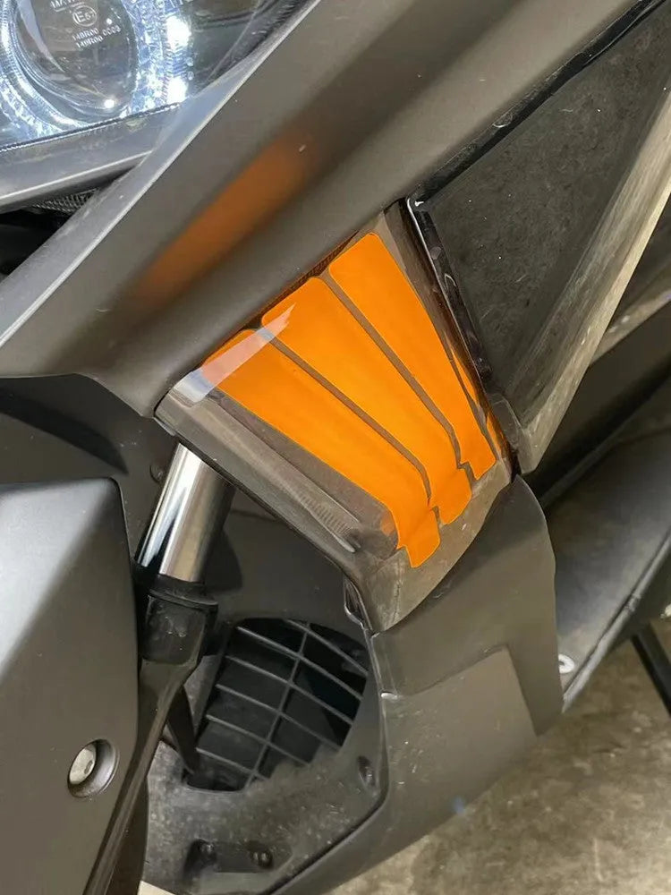 Two yellow LED cornering indicator bulbs for Tianying TS150 motorcycle replacement.