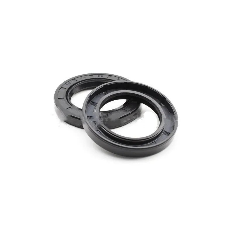 Suzuki AG100 motorcycle oil seal kit with 6 rubber seals on a carbon steel frame, 45mm diameter.
