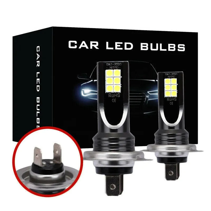 H7 socket 110W LED car fog light with aluminium body and 12 SMD beads.