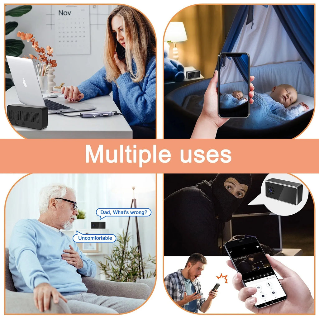 Wireless HD Z21 surveillance camera with night vision and alarm detection features