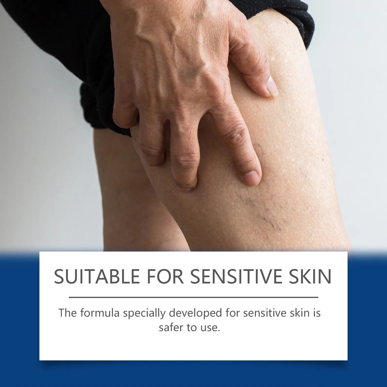 30 ml bottle of leg care spray with menthol, ginger and horse chestnut for daily massage.