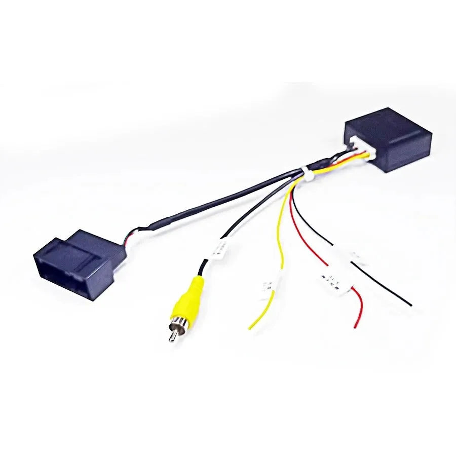 Black car camera conversion box for MIB host reverse camera installation on Volkswagen Skoda vehicles