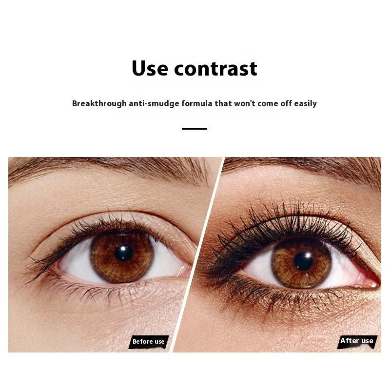 Black waterproof mascara for long thick curled lashes in standard packaging