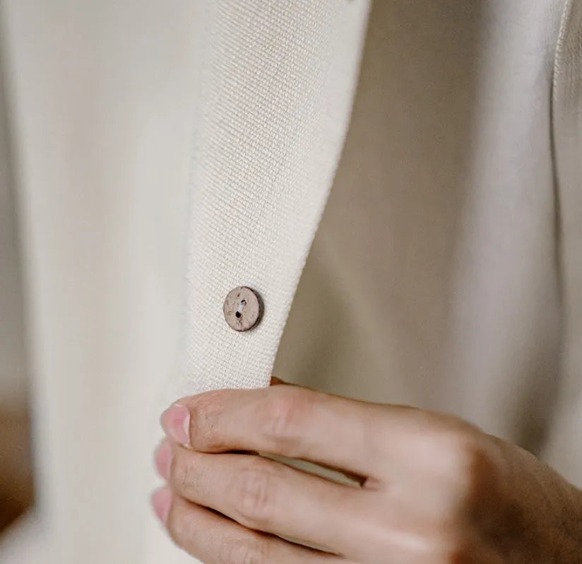 Light apricot Cuban collar shirt with bamboo pattern design for men