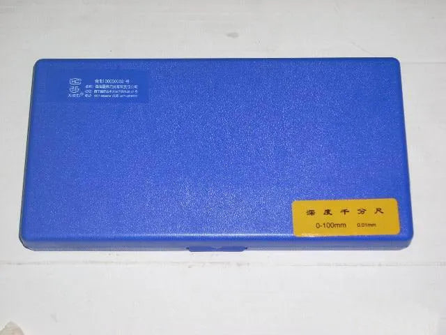 Depth micrometer measuring tool with 0-100mm range and 0.01μm resolution for precision dimensional inspection