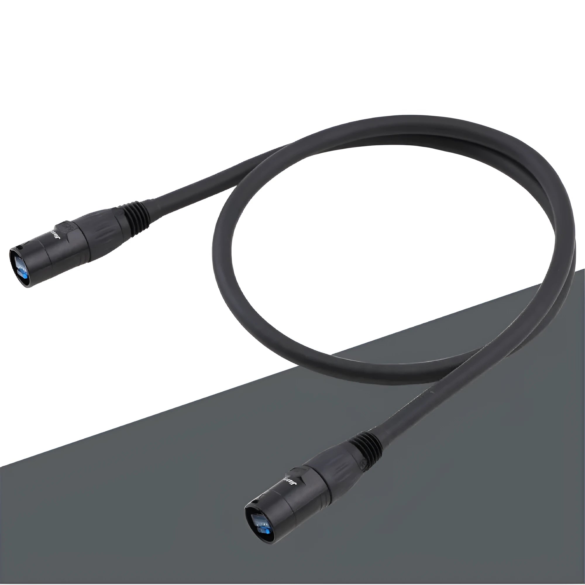 10 metre long CAT6 RJ45 Ethernet extension cable with gold-plated connectors and black moulded strain relief.
