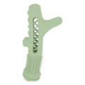 Blue TPR dental tree branch chew toy for small dogs on a white background.