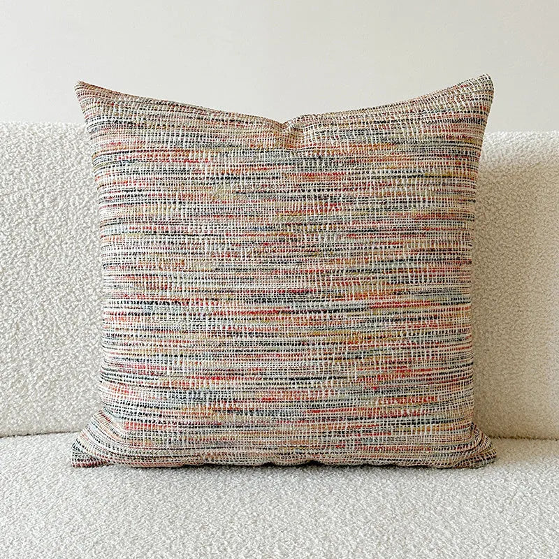 American-style jacquard woven sofa cushion cover with paisley pattern in amber colour
