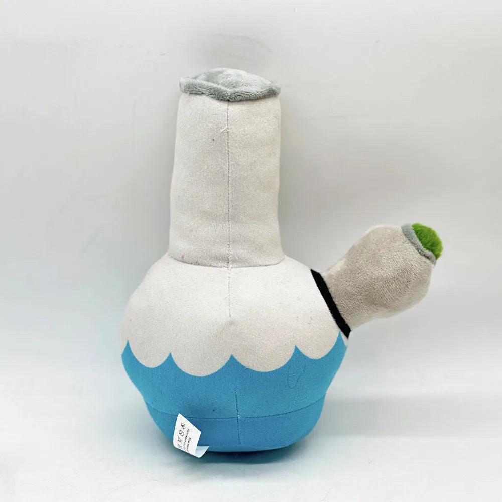 24cm plush dog squeaky toy with printed pattern for biting and chewing play