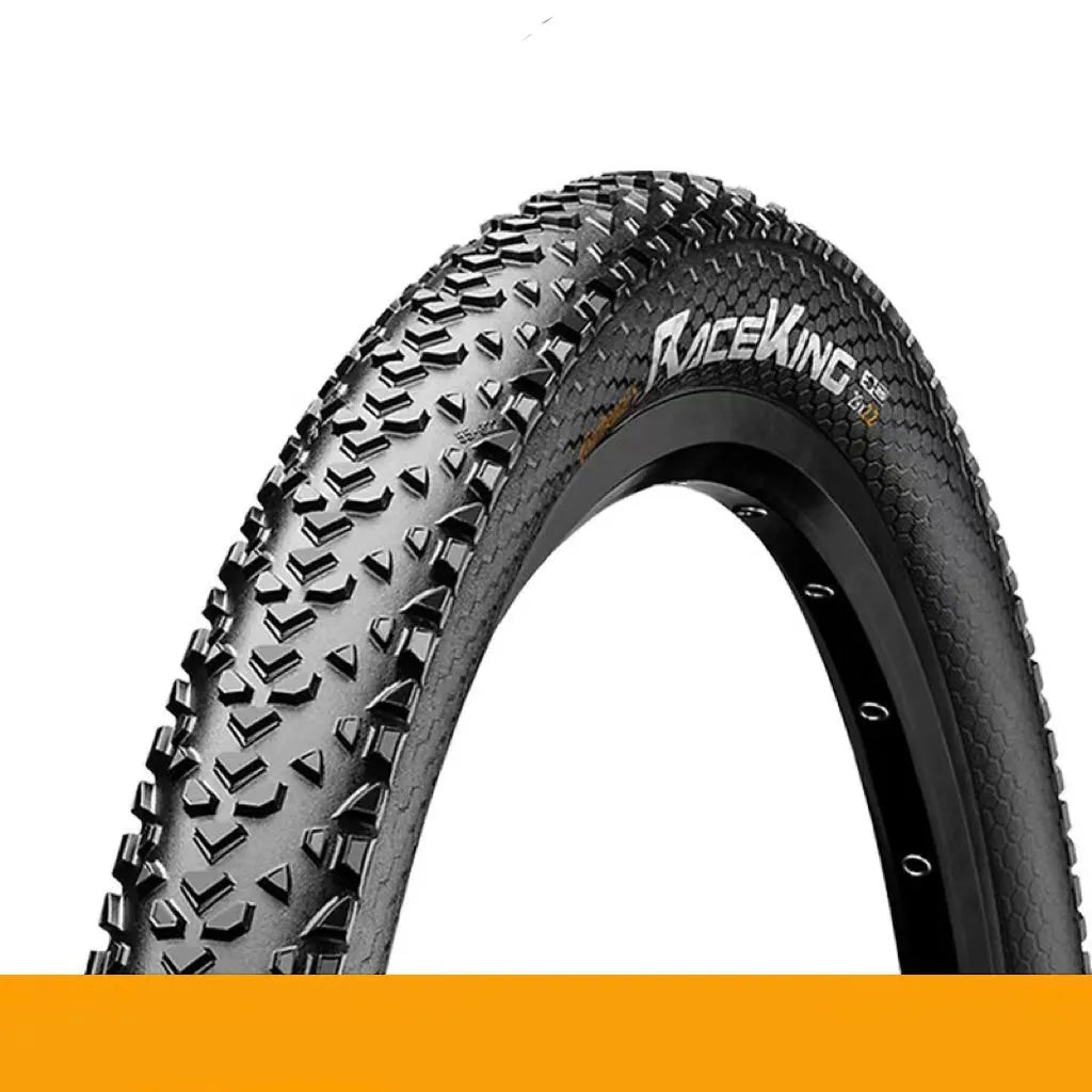 A folding mountain bike tyre in yellow or white, showing tread pattern, available in 26, 27.5 and 29 inch sizes.