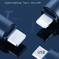 Black capsule infrared emitter remote control measuring 34mm with smartphone connector interface