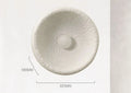 Japanese-style modern wall lamp with white resin shade in three size options.