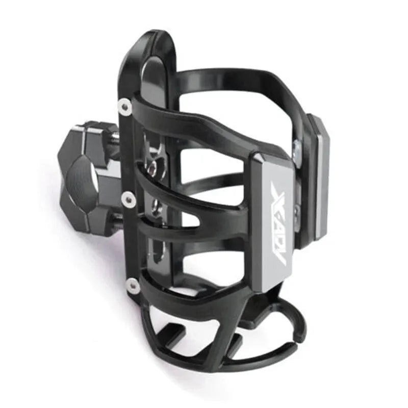 Modified water bottle cage for Honda X-ADV750 and XADV150 scooters in multiple colours