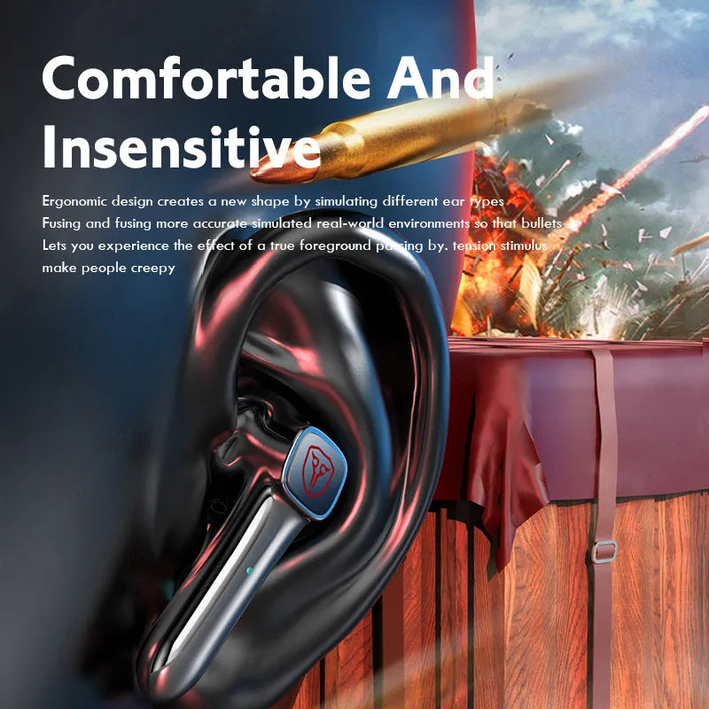 M59 style wireless Bluetooth gaming headset with low latency and noise reduction, shown in product image colour.