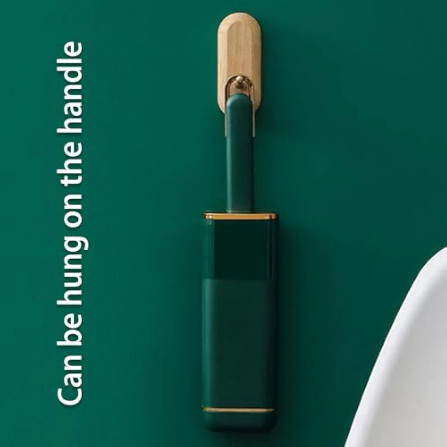 Reusable pet hair remover brush with self-cleaning storage box in blue, green or white