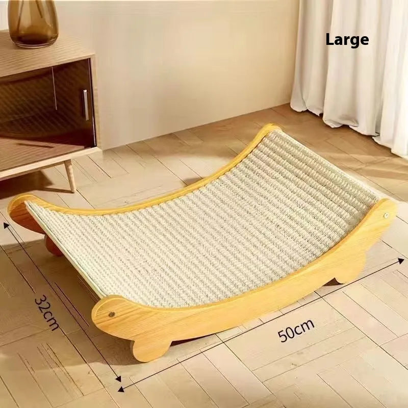 A sisal blanket cat scratch board in a pastoral style, designed to be wear-resistant.