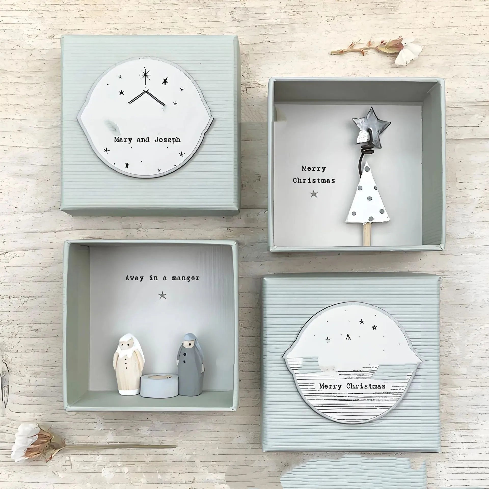 Resin guardian angel figurine in box with cartoon style and modern simplicity design
