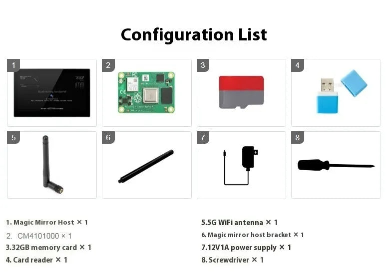 13.3-inch integrated computer touch display panel with voice assistant for Raspberry Pi CM4 projects.