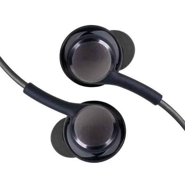 In-ear earphone for S8 S10 Note10 with 3.5mm jack and talk button in black colour